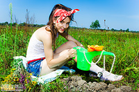 Tiny tit real erotic nude girls in field