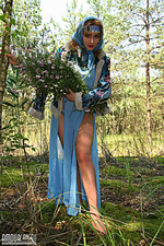 Cute teens naked series teasing outdoor