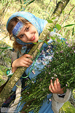 Cute teens naked series teasing outdoor