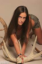 Long-haired teen baby erotic art photography