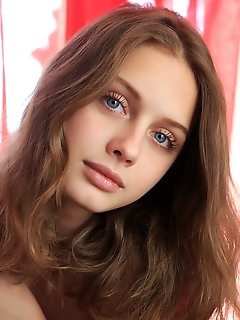 Clarice alluring clarice shows off her nubile body and yummy pussy on the couch.