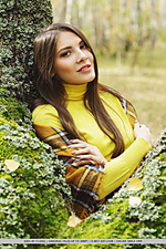 Kira new model kira strips in the forest baring her sweet pussy.