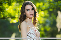 Debora a debora a strips outdoors baring her sexy, tight body.