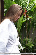 Elin elin shows off her amazing body as she poses in her secret place.