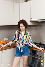 Posing on the counter